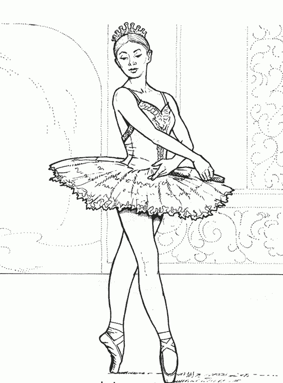 Coloriage204: Coloriage Danseuse Classique concernant Coloriage Danseuse Ballerina