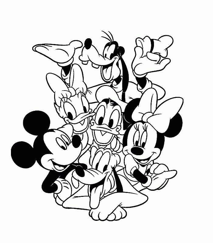 Coloriage204: Coloriage Mickey Et Ses Amis encequiconcerne Dessin A Imprimer Mickey
