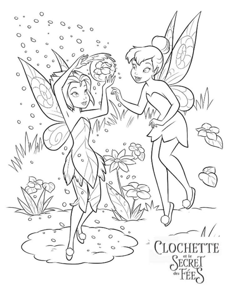 Coloriages À Imprimer : Fée Clochette, Numéro : 330Ac252 à Fée A Imprimer