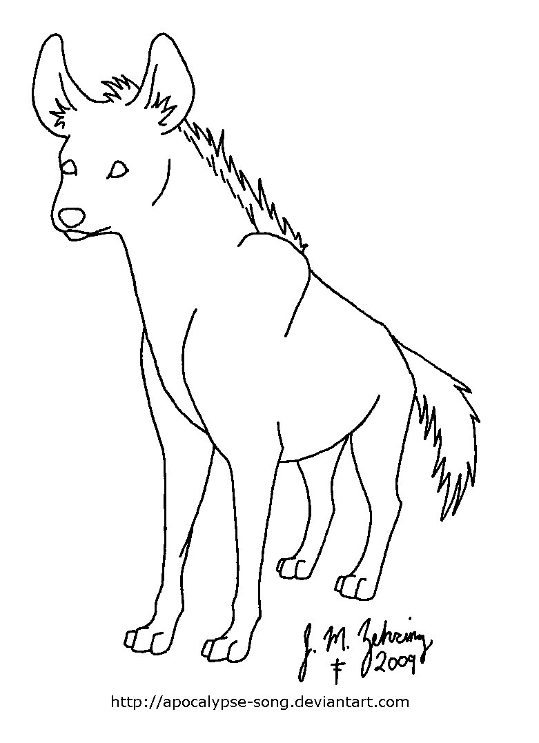 Coloriages À Imprimer : Hyène, Numéro : 1F280F35 concernant Coloriage Hyène