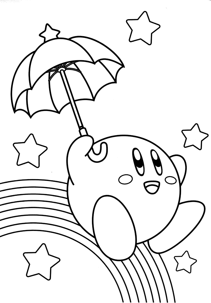 Coloriages À Imprimer : Kirby, Numéro : 2149 encequiconcerne Coloriage Kirby Et Ses Amis