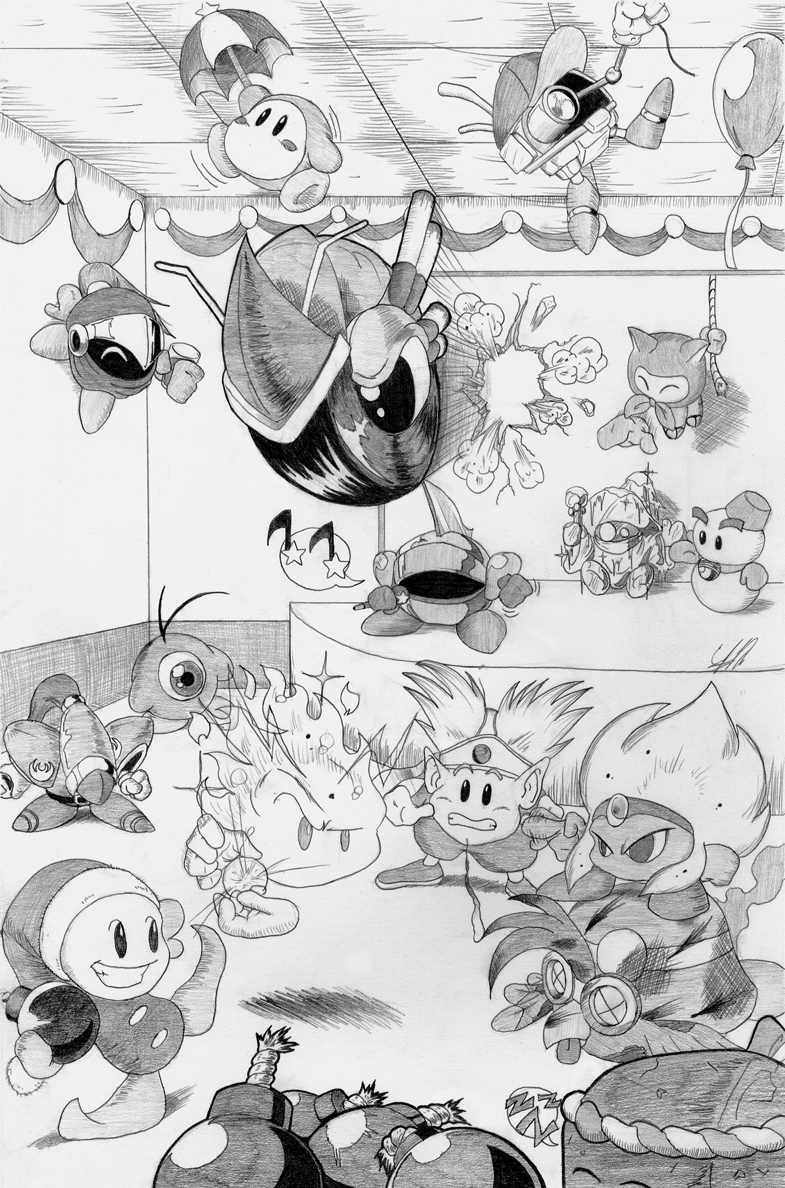 Coloriages À Imprimer : Kirby, Numéro : 494869 destiné Coloriage Kirby Et Ses Amis