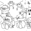 Coloriages À Imprimer : Kirby, Numéro : 54975 destiné Kirby Coloriage