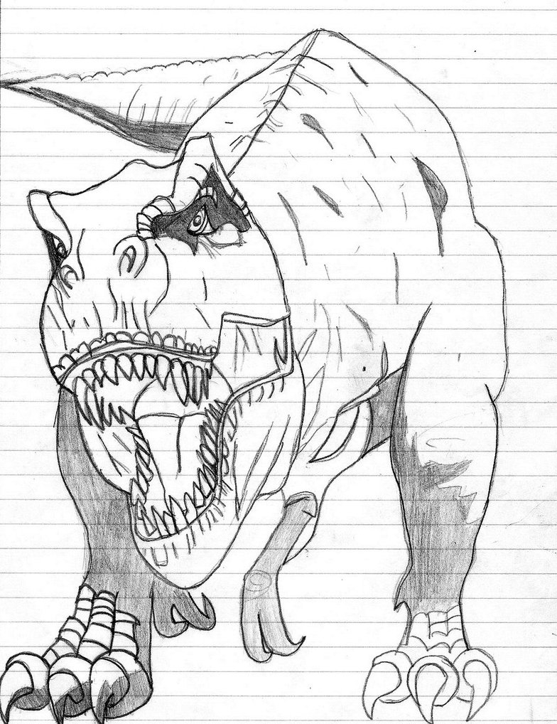 Coloriages À Imprimer : T-Rex, Numéro : 315271 à Coloriage Tyrannosaure Rex