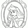 Coloriages De La Belle Au Bois Dormant De Walt Disney - Portrait De La destiné Princesse Aurore Dessin Couleur