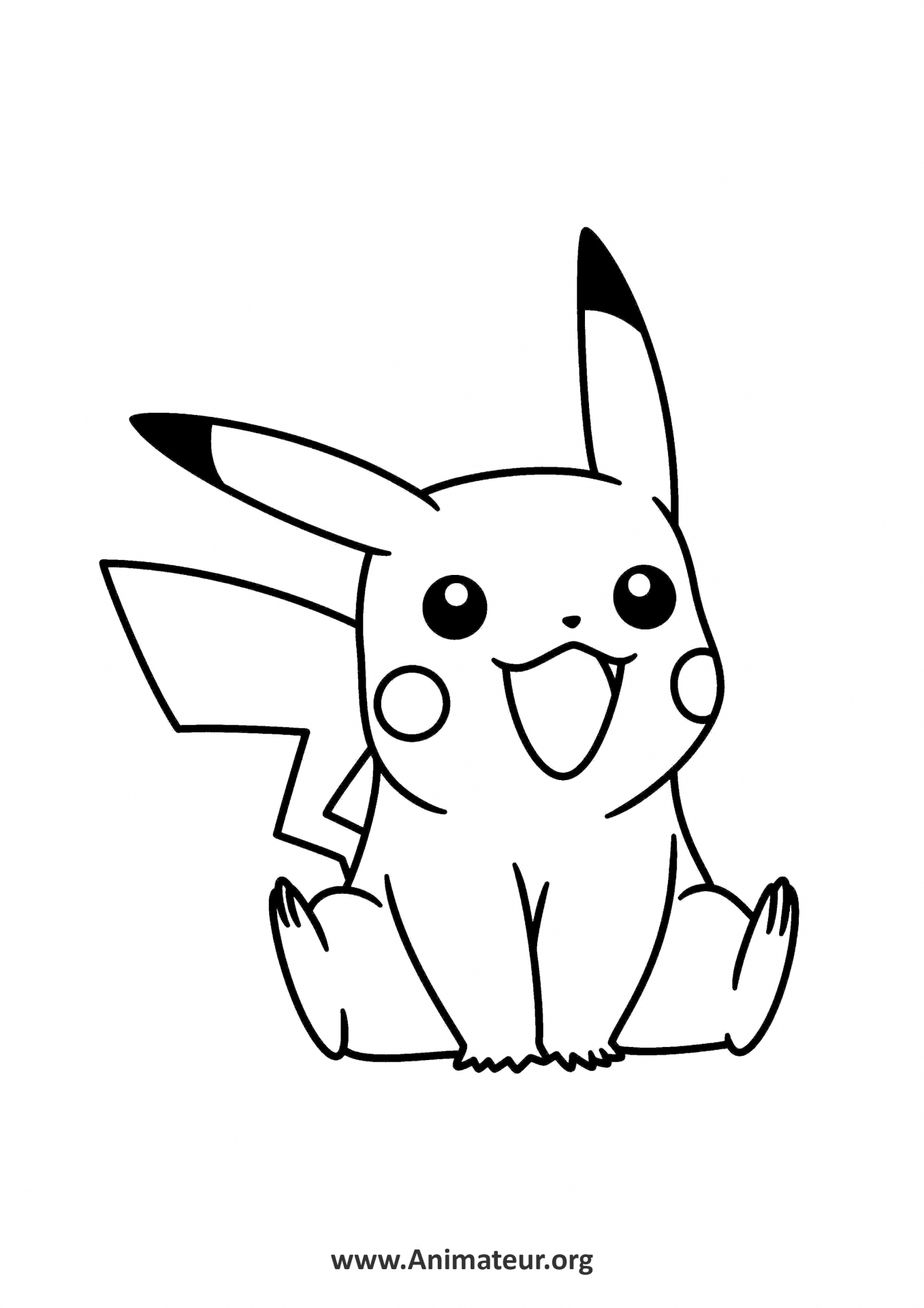 Coloriages De Pokémon À Imprimer Gratuitement Pour Les Enfants concernant Pikachu Coloriage À Imprimer