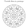 Coloriages De Printemps : Le Mandala à Coloriage Mandalas Printemps