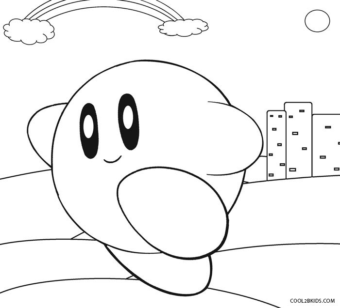 Coloriages - Kirby - Coloriages Gratuits À Imprimer pour Coloriage Kirby Feu