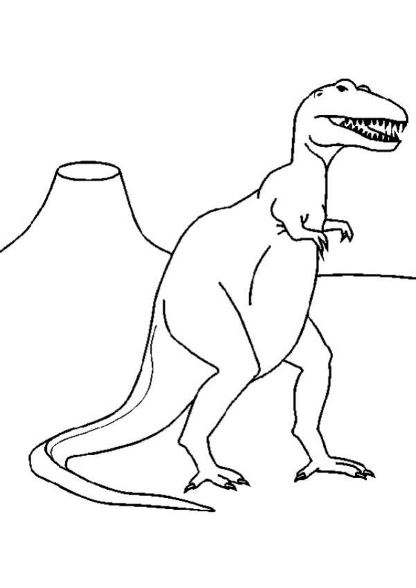Coloriages Tyrannosaurus Rex - Fr.hellokids dedans Dessin Dinosaure Tyrannosaure À Imprimer