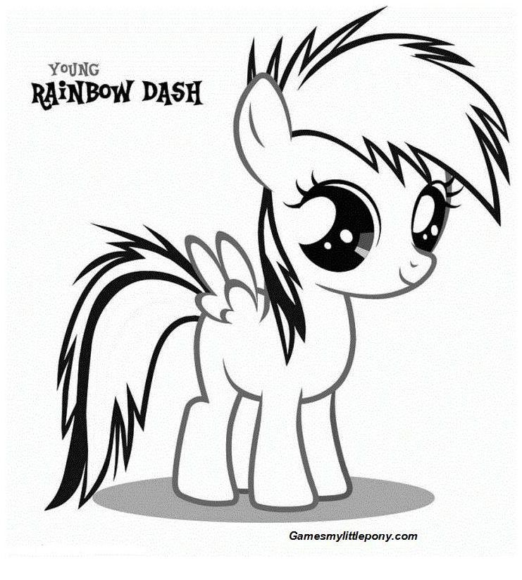 Coloring Book My Little Pony: Rainbow Dash Coloring Page - My Little serapportantà Coloriage My Little Pony Rainbow Dash