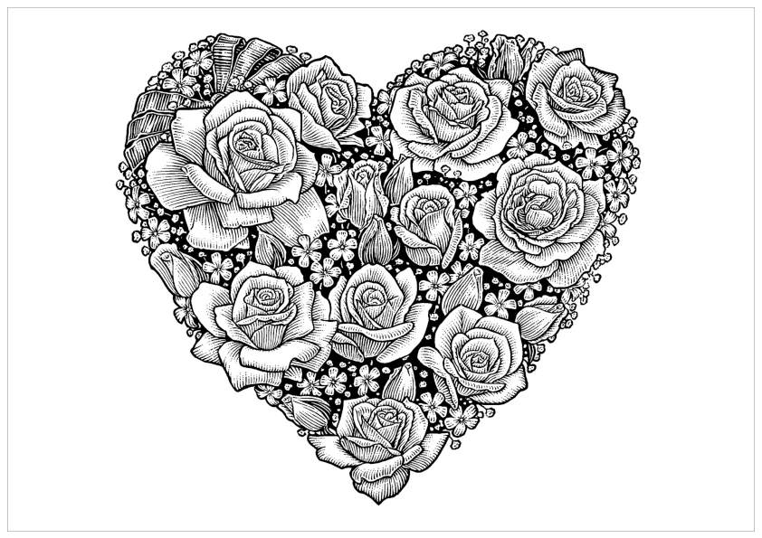 Coloring Page Roses #161978 (Nature) - Printable Coloring Pages dedans Coloriage Rose Mandala