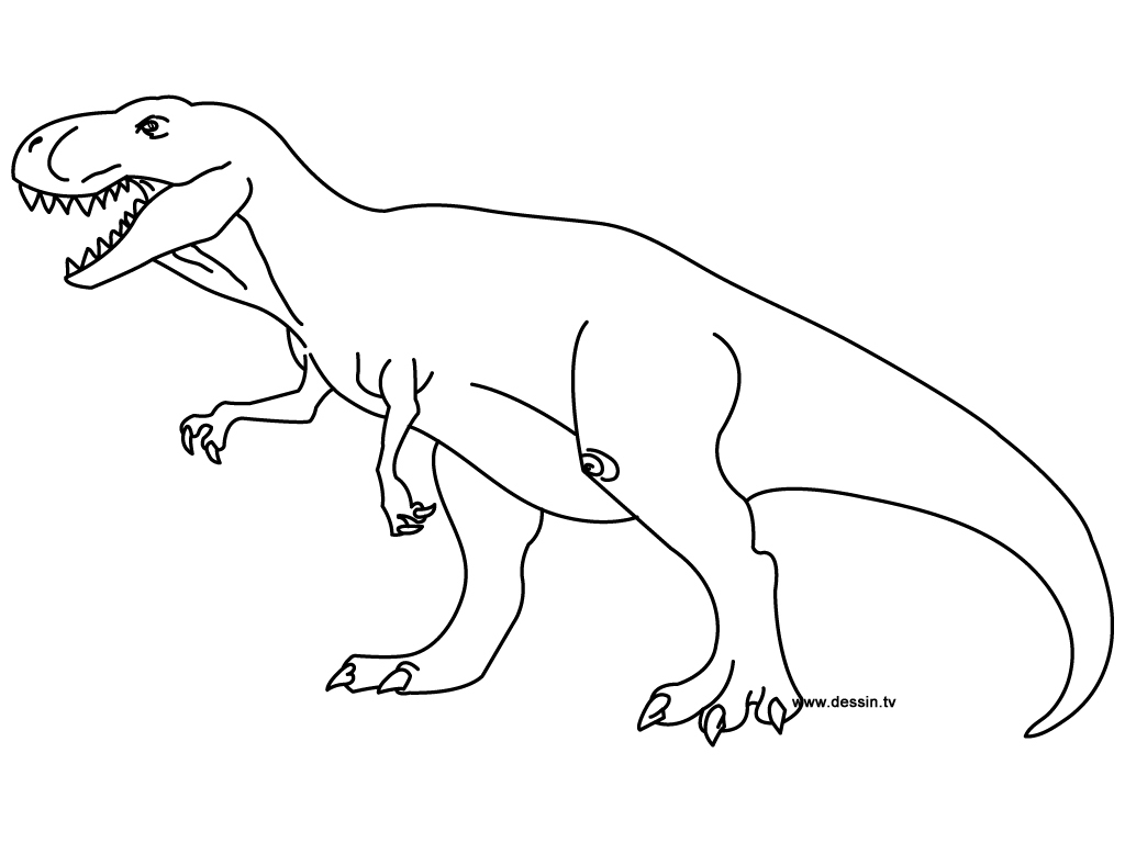 Coloring Tyrannosaurus tout Coloriage Dinosaure Tyrex