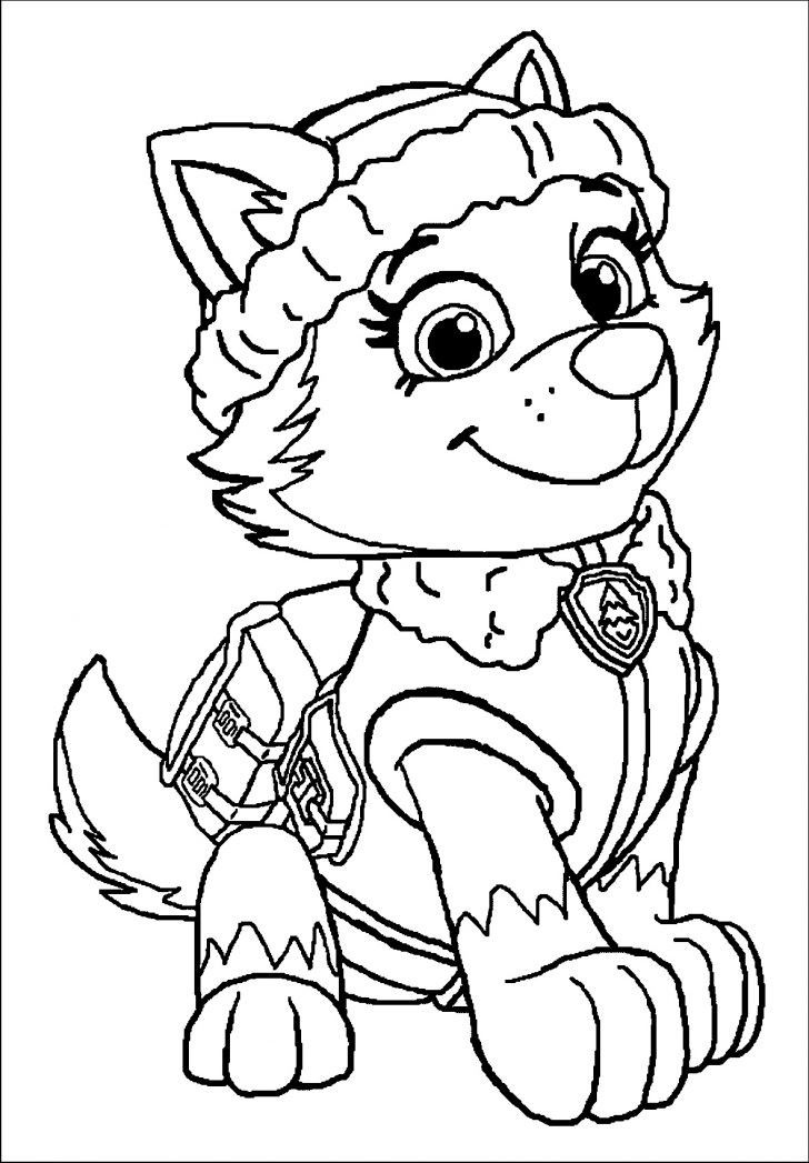 Colouring Pages Paw Patrol Everest / 32 Paw Patrol Everest Coloring destiné Coloriage Everest