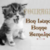 Courage - Bon Lundi - Bonne Semaine - Photos Humour dedans Bonne Semaine Humour