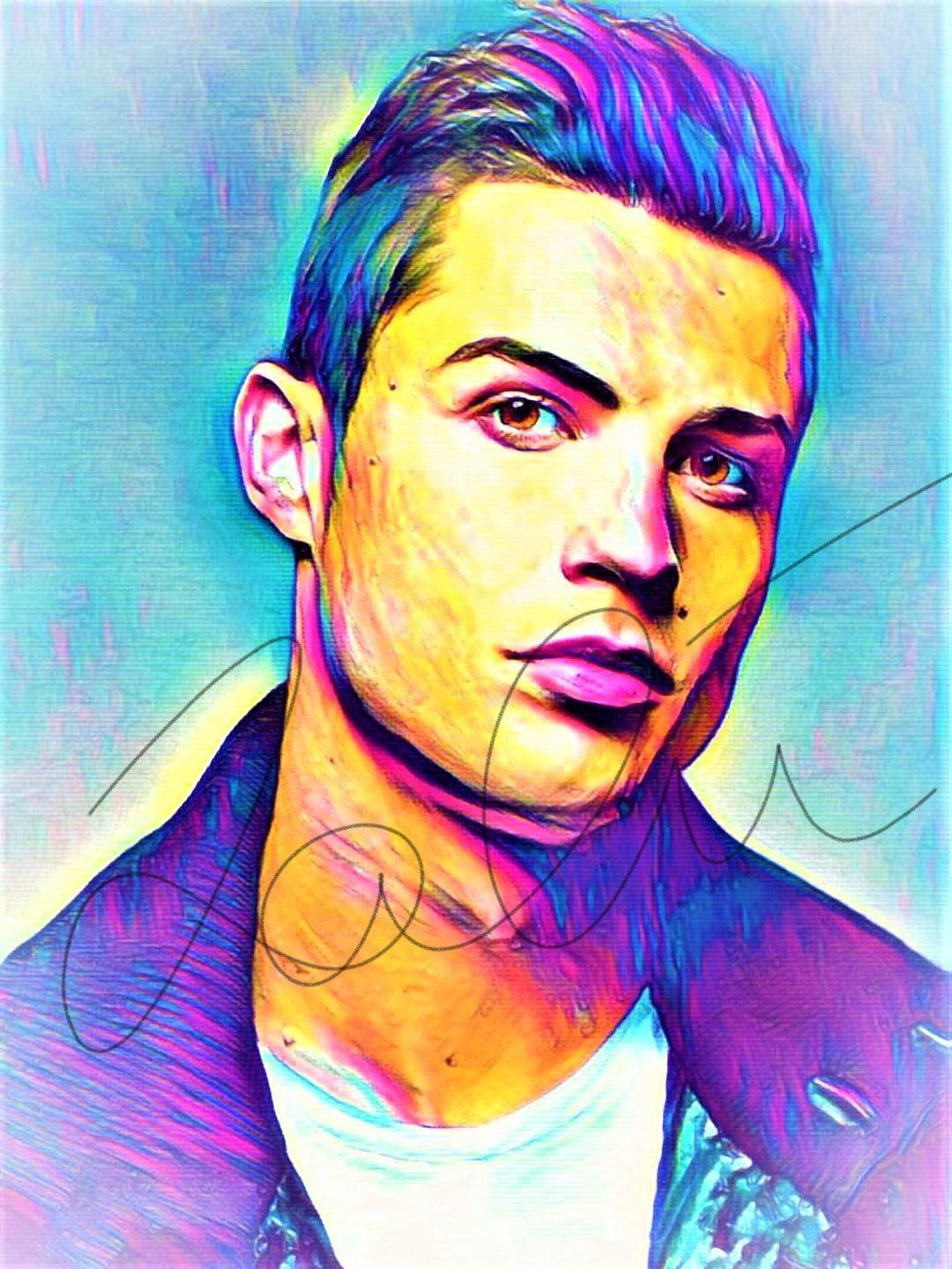 Cristiano Ronaldo Abstract Print #Ronaldo_Abstract1 In 2020 | Drawings à Dessin Ronaldo A Imprimer