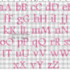 Cross Stitch Alphabet Baby Pink Footlight Mt Light Size 20 Color Dmc destiné Alphabet Point De Croix