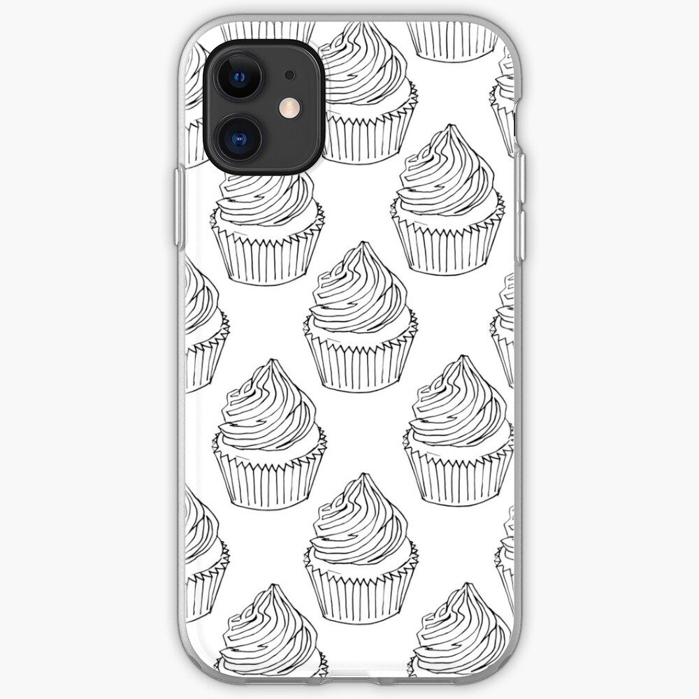 &amp;quot;Cupcake Colouring In Page&amp;quot; Iphone Case &amp;amp; Cover By Rebeccaosborne intérieur Dessin Coque De Telephone