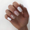 В Работе Использован #Whitenail | White Gel Nails, Gel Nails, Nails concernant Ongle En Gel Blanc Avec Deco