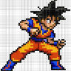 Dbz Goku Perler Pixel Pattern By 8Bitofeverything - Visit Now For 3D dedans Pixel Dragon Ball