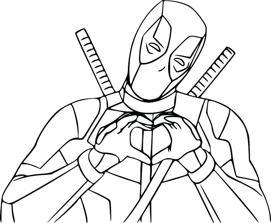 Deadpool Coloring Pages For Adults At Getcolorings | Free Printable à Coloriage Deadpool