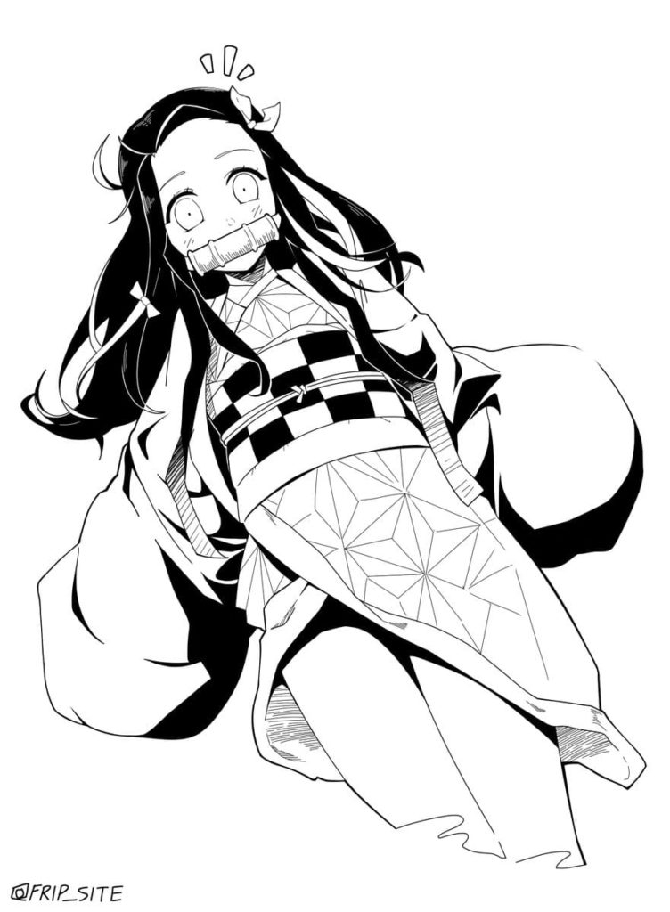 Demon Slayer Coloring Pages . Printable Coloring Pages encequiconcerne Coloriage Demon Slayer Tanjiro Et Nezuko