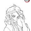 Demon Slayer Coloring Pages . Printable Coloring Pages tout Coloriage Demon Slayer Rengoku