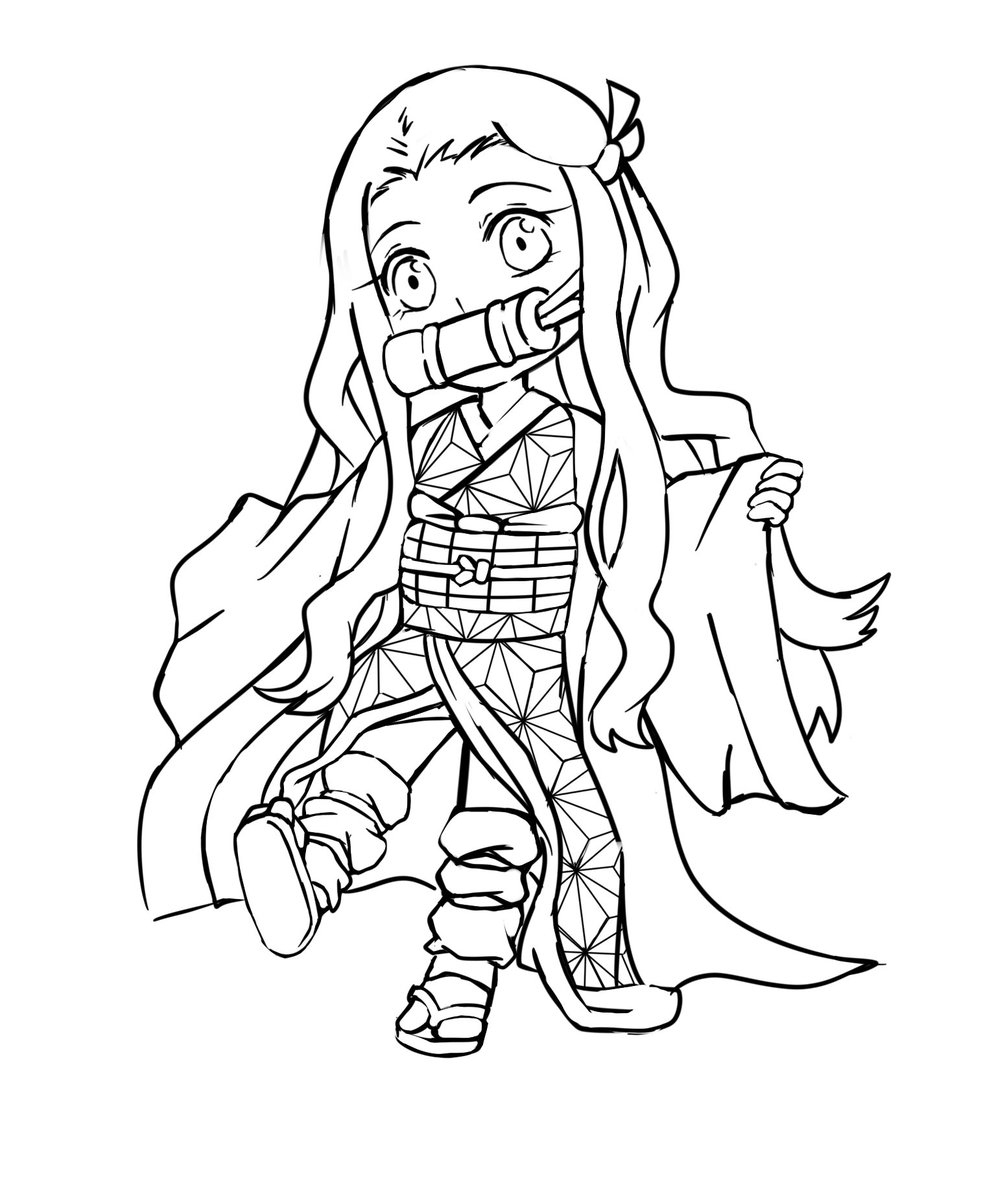 Demon Slayer Nezuko Coloring Pages - Free Printable Coloring Pages encequiconcerne Demon Slayer Coloriage A Imprimer