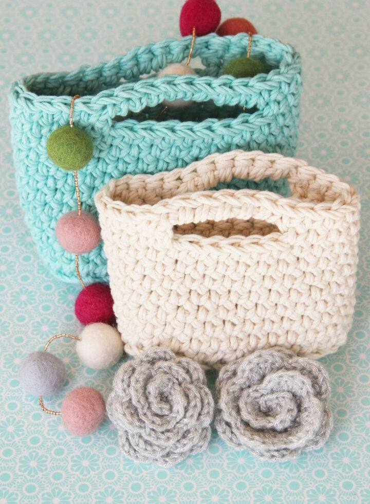 Des Petits Sacs En Crochet. - Décoration, Diy, Tuto Crochet Et tout Sac Au Crochet Avec Explication Gratuite