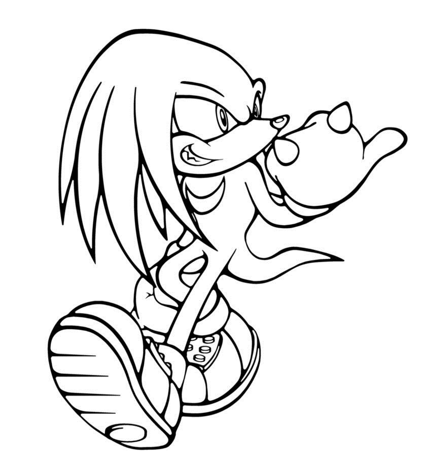 Desenho Para Colorir Turma Do Sonic - Pesquisa Google | Coloring Pages pour Coloriage Sonic Tails Knuckles