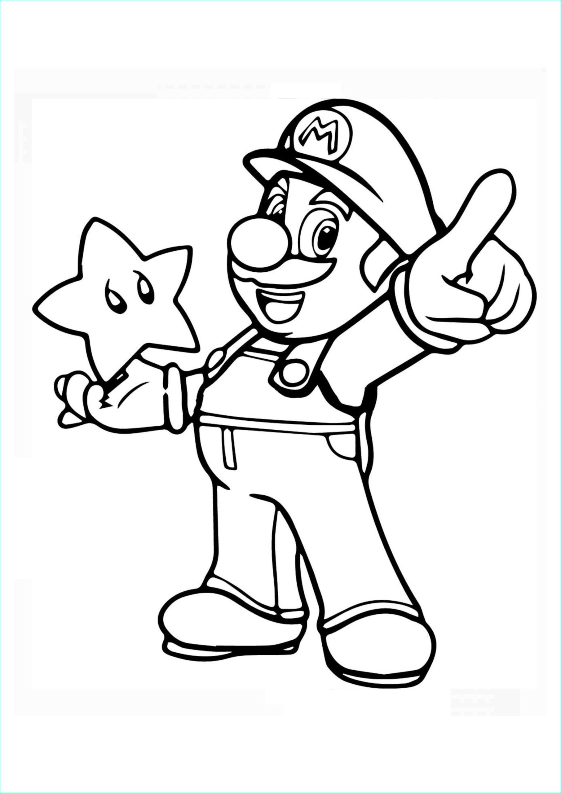 Dessin À Imprimer Mario Inspirant Collection Coloriage Mario - Coloriage destiné Dessin Mario A Imprimer