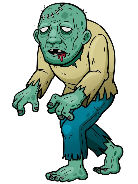 Dessin Animé Zombie | Vecteur Premium pour Dessin Among Us Zombie