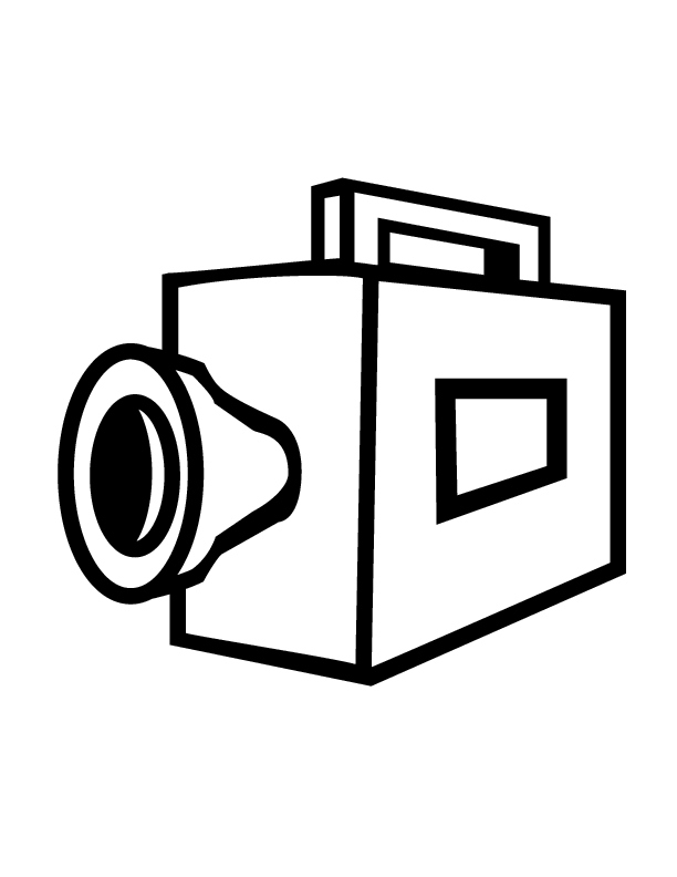 Dessin Caméra Vidéo #120262 (Objets) À Colorier - Coloriages À Imprimer à Coloriage Cameraman