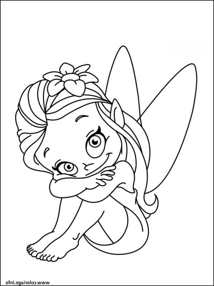 Dessin De Fée Facile Cool Photos Coloriage Fee Hellokids - Coloriage intérieur Fée A Imprimer