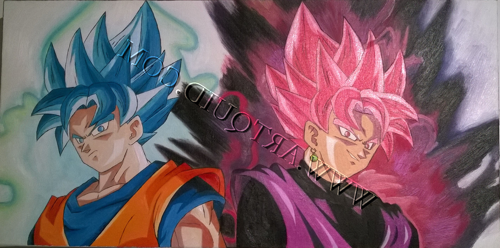 Dessin De Manga: Dessin Manga Dragon Ball Goku pour Dessin Dragon Ball Z En Couleur