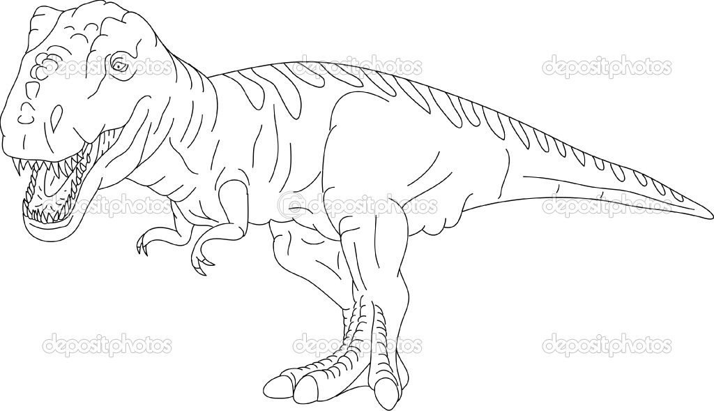 Dessin De T Rex A Imprimer - Les Dessins Et Coloriage dedans Dessin Dinosaure Tyrannosaure À Imprimer