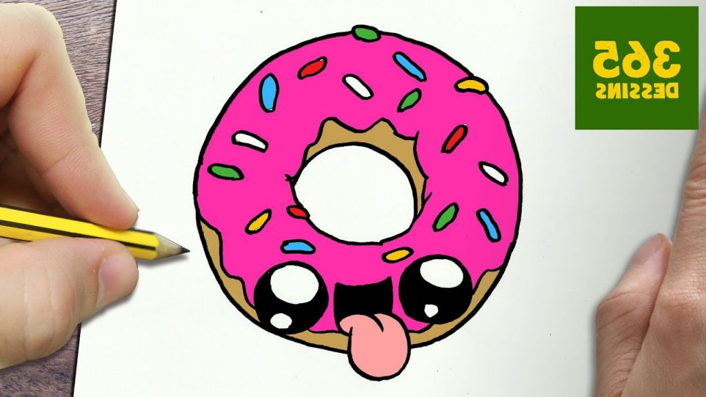 Dessin Drole Facile Inspirant Photos Ment Dessiner Donut Kawaii Étape intérieur Coloriage Donuts Kawaii A Imprimer