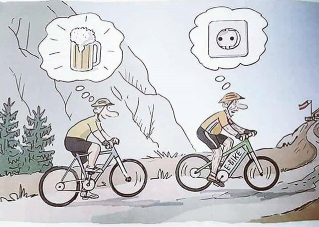 Dessin Humouristique Velo Electrique | Blageusdown pour Humour Velo Homme