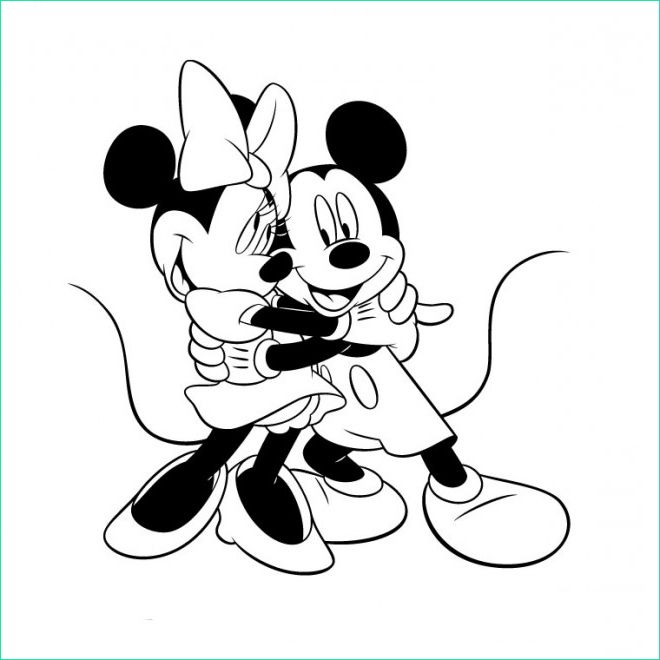 Dessin Mickey Et Minnie Unique Galerie Coloriage Mickey Et Minnie intérieur Minnie Et Mickey Coloriage