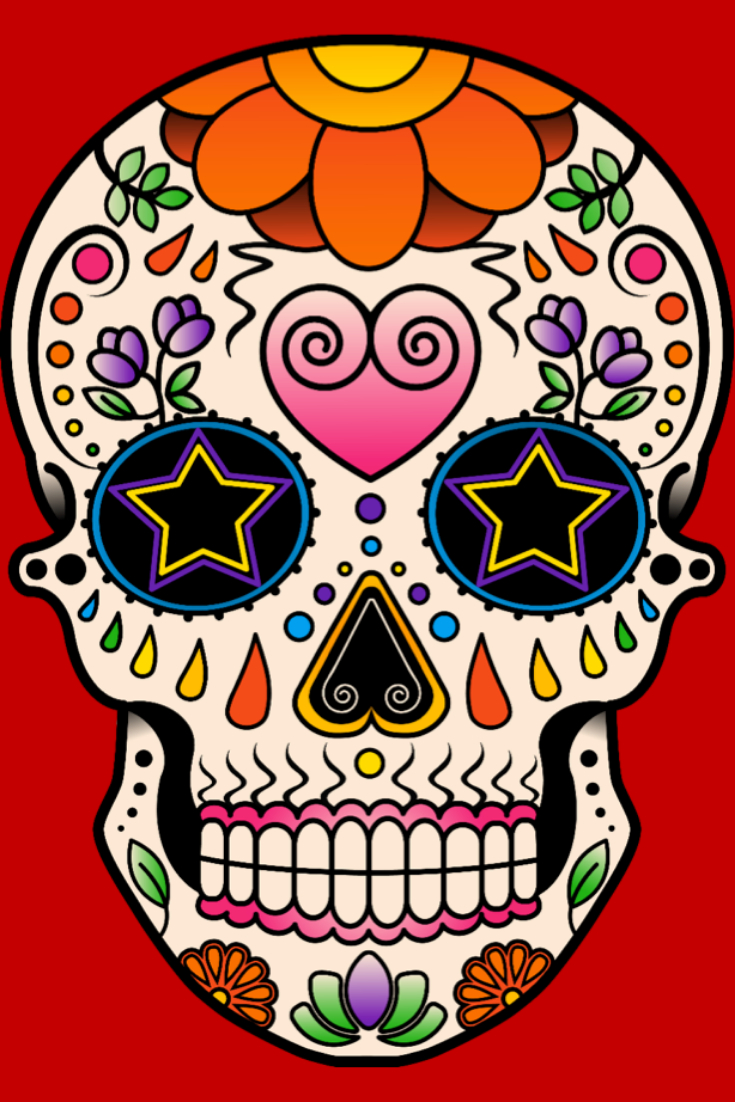 Dessiner Un Crâne Mexicain | Dessin Crâne, Crâne Mexicain, Uage concernant Coloriage Tête De Mort Mexicaine