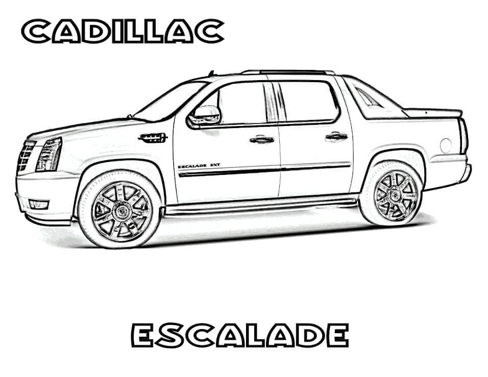 Dibujos De Cadillac Escalade Para Colorear Para Colorear, Pintar E destiné Coloriage Escalade