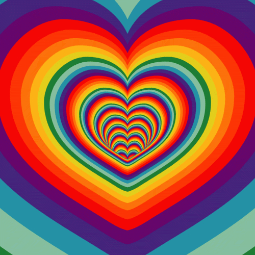 Do15Dy69-1 | Illusions, Heart Gif, Rainbow Colors à Coeur Gif Scintillant
