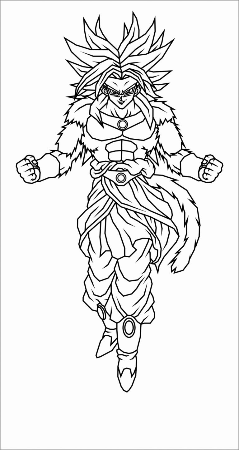 Dragon Ball Z Coloring Pages Broly With Dragon - Coloringbay destiné Coloriage Broly