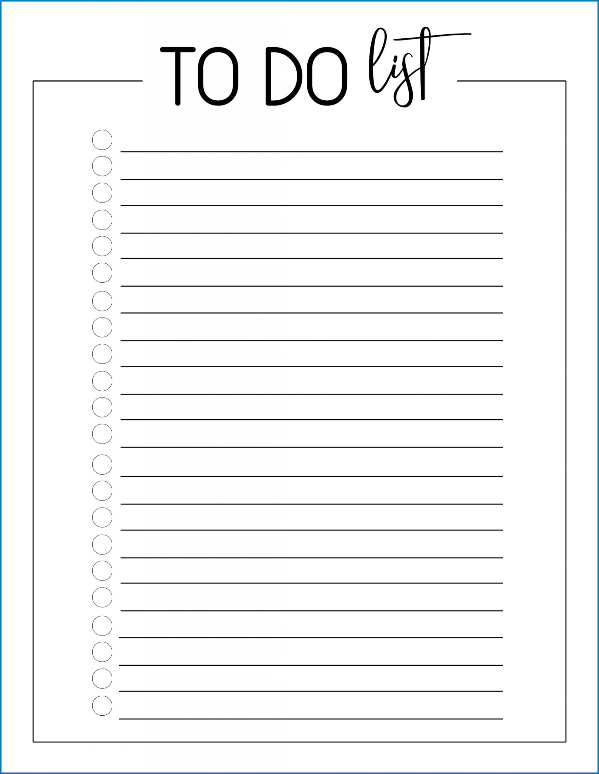 √ Free To Do List Printable Template | Templateral à To Do List À Imprimer