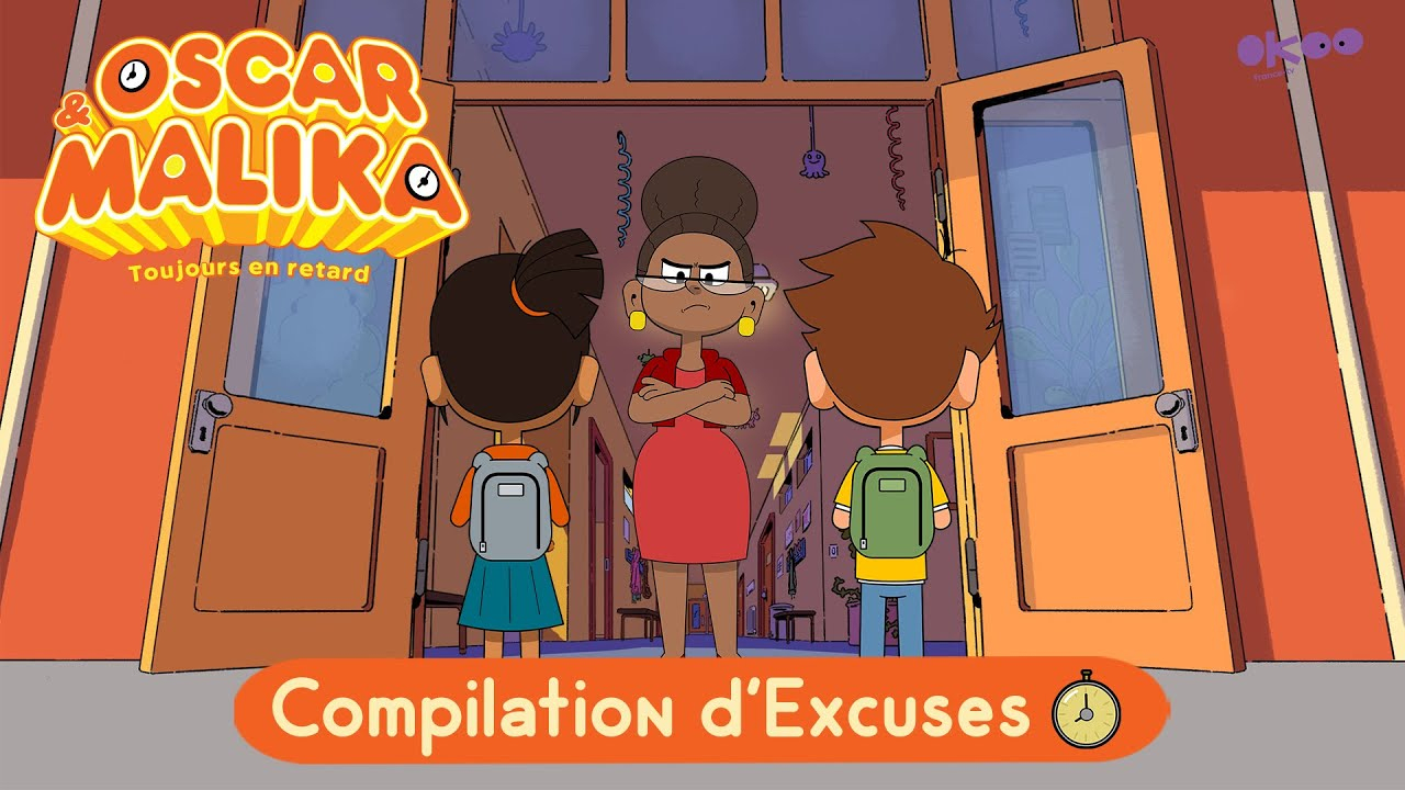 ⌚ Oscar &amp;amp; Malika : Toutes Les Excuses (Compilation 25 Minutes)🙇‍♀️ concernant Coloriage Oscar Et Malika