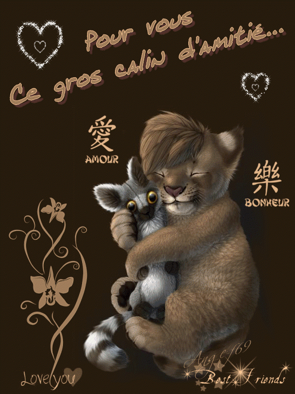 ♥ Chez Yvonne ♥ C'Est Tout Pour Vous ♥ - Page 526 concernant Gif Calin D Amour