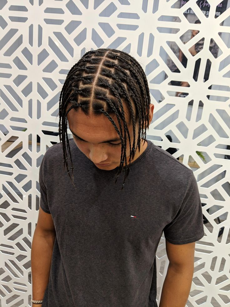 Easy Wear, Mens Hair Style. Box Braids/Microbraids For A Style That destiné Coiffure Tresse Homme