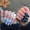 Edgy Nails, Grunge Nails, Funky Nails, Dope Nails, Stylish Nails, Swag pour Ongle En Gel Noir