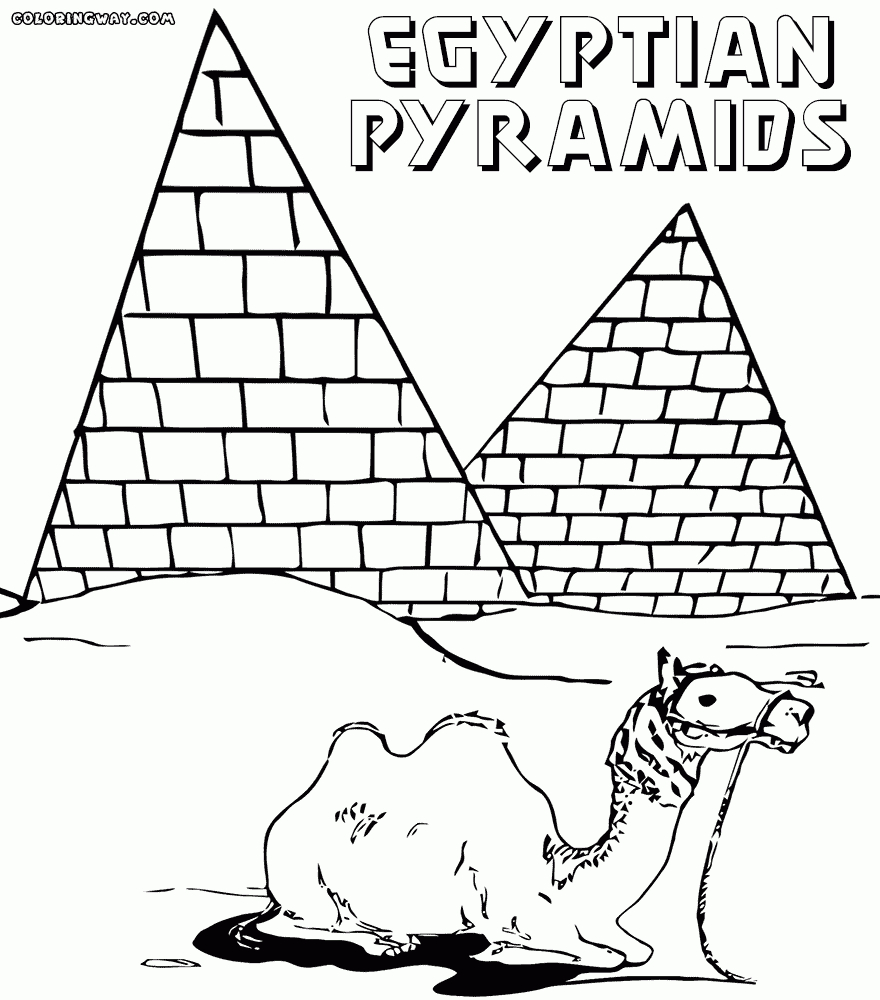 Egypt Coloring Pages | Coloring Pages To Download And Print concernant Coloriage Pyramides