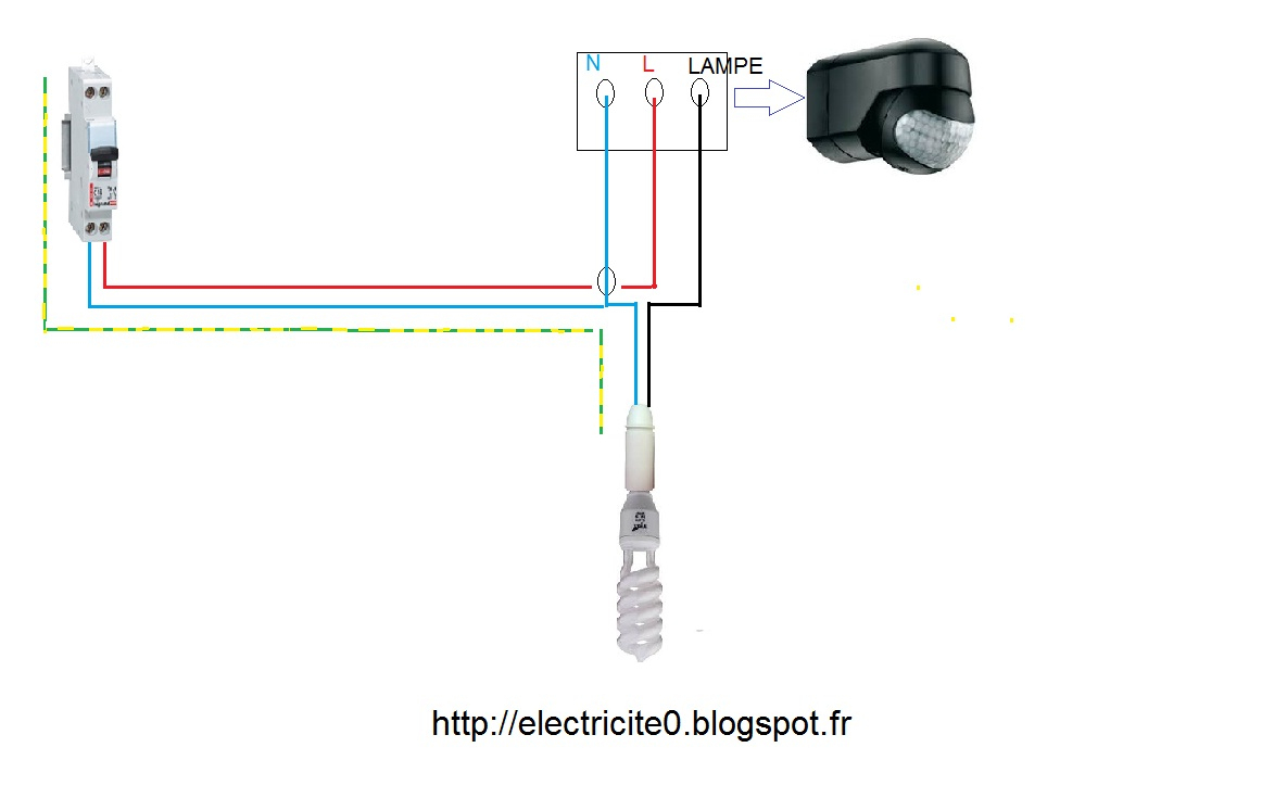 Electricité : Schéma Électrique Du Détecteur De Présence pour Schéma Détecteur De Mouvement