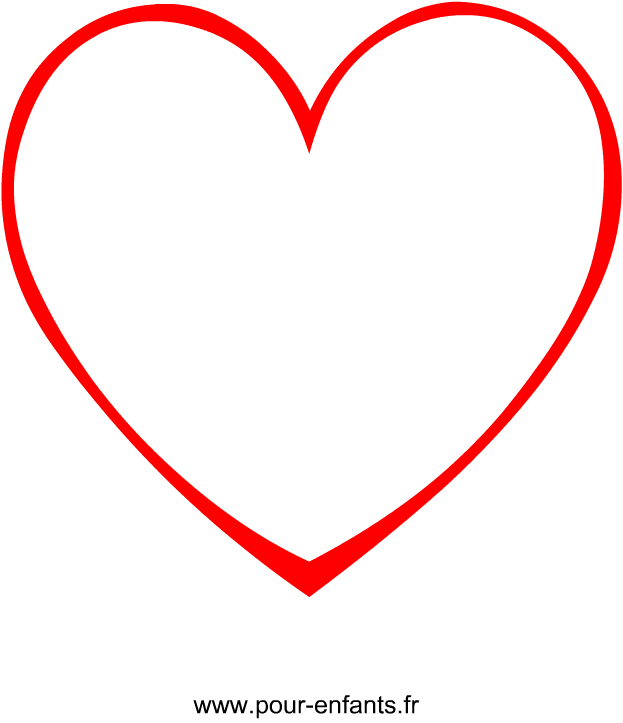 En Forme De Coeur | Dessin En Forme De Coeur Grande Taille Pour avec Dessin À Imprimer Coeur